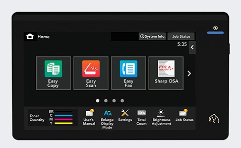 Easy to use Enhanced Touchscreen